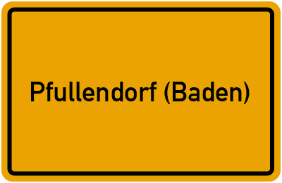 Ortsschild von Stadt Pfullendorf (Baden) in Baden-Württemberg