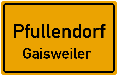 Straßenverzeichnis Pfullendorf Gaisweiler