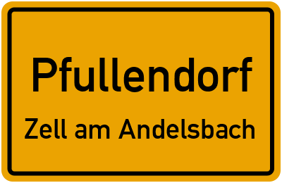 Ortsschild Pfullendorf Zell am Andelsbach