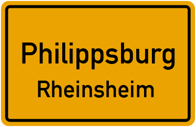 Straßenverzeichnis Philippsburg Rheinsheim