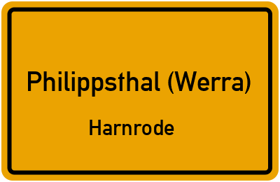 Straßenverzeichnis Philippsthal (Werra) Harnrode
