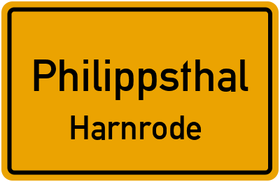 Straßenverzeichnis Philippsthal Harnrode