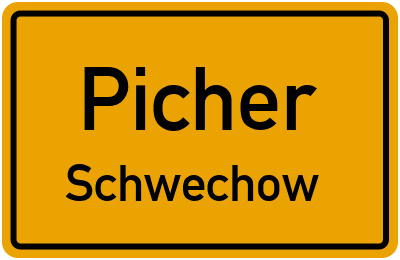 Straßenverzeichnis Picher Schwechow