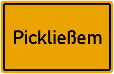 Branchenbuch Pickließem, Rheinland-Pfalz
