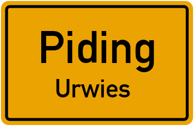 Straßenverzeichnis Piding Urwies