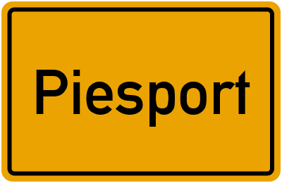 Ortsschild von Gemeinde Piesport in Rheinland-Pfalz