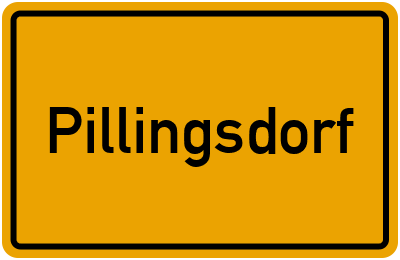 Ortsschild von Gemeinde Pillingsdorf in Thüringen
