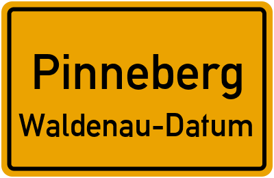 Straßenverzeichnis Pinneberg Waldenau-Datum