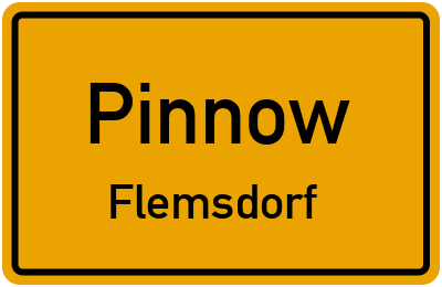 Straßenverzeichnis Pinnow Flemsdorf