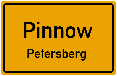 Straßenverzeichnis Pinnow Petersberg