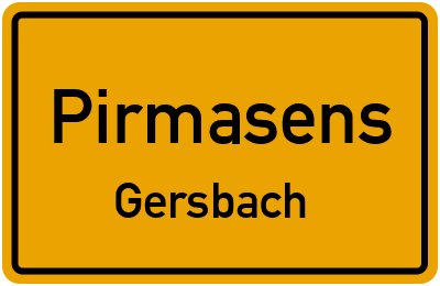 Straßenverzeichnis Pirmasens Gersbach