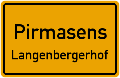 Straßenverzeichnis Pirmasens Langenbergerhof