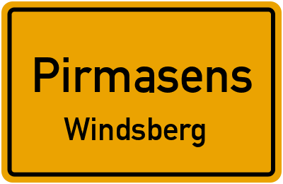 Straßenverzeichnis Pirmasens Windsberg