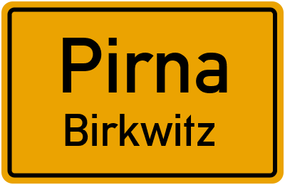 Straßenverzeichnis Pirna Birkwitz