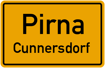 Straßenverzeichnis Pirna Cunnersdorf