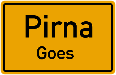 Straßenverzeichnis Pirna Goes