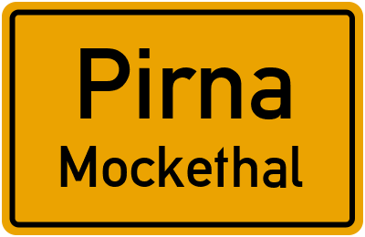 Straßenverzeichnis Pirna Mockethal