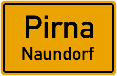 Straßenverzeichnis Pirna Naundorf