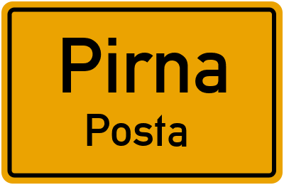 Straßenverzeichnis Pirna Posta