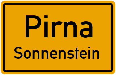 Straßenverzeichnis Pirna Sonnenstein