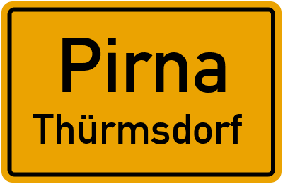 Straßenverzeichnis Pirna Thürmsdorf