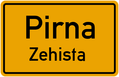 Straßenverzeichnis Pirna Zehista