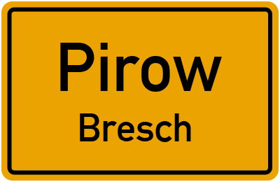 Straßenverzeichnis Pirow Bresch