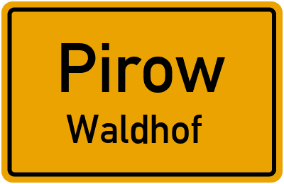 Straßenverzeichnis Pirow Waldhof