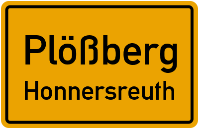 Straßenverzeichnis Plößberg Honnersreuth