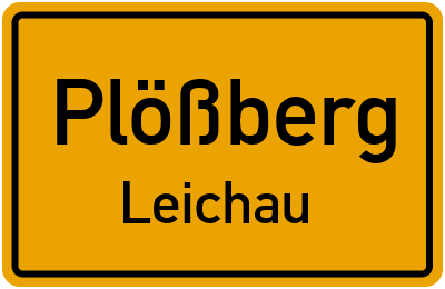Straßenverzeichnis Plößberg Leichau
