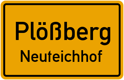 Straßenverzeichnis Plößberg Neuteichhof
