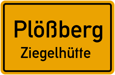 Straßenverzeichnis Plößberg Ziegelhütte