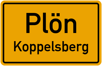 Straßenverzeichnis Plön Koppelsberg