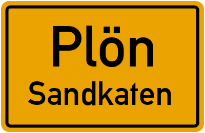 Straßenverzeichnis Plön Sandkaten
