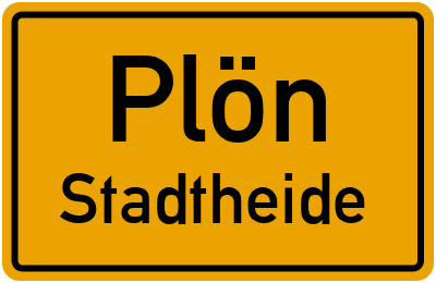 Straßenverzeichnis Plön Stadtheide