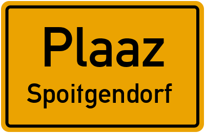 Straßenverzeichnis Plaaz Spoitgendorf
