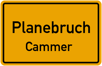 Straßenverzeichnis Planebruch Cammer