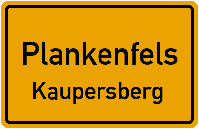 Straßenverzeichnis Plankenfels Kaupersberg