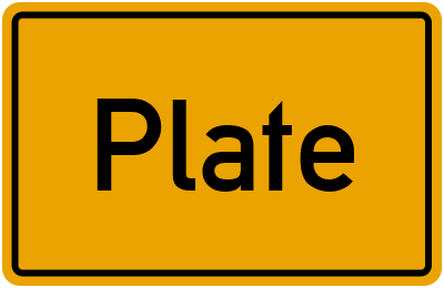 Plate in Mecklenburg-Vorpommern