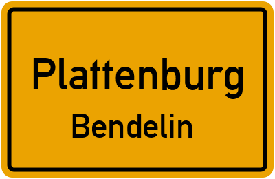 Straßenverzeichnis Plattenburg Bendelin