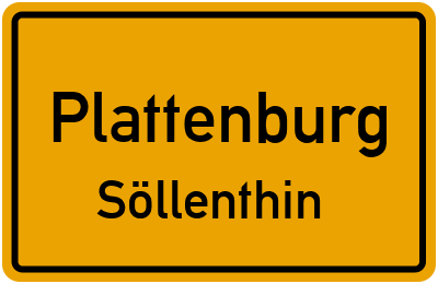 Straßenverzeichnis Plattenburg Söllenthin