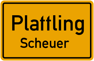 Straßenverzeichnis Plattling Scheuer