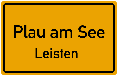 Straßenverzeichnis Plau am See Leisten