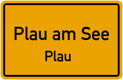 Straßenverzeichnis Plau am See Plau