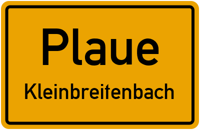 Straßenverzeichnis Plaue Kleinbreitenbach