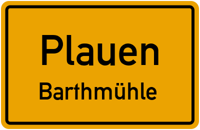 Straßenverzeichnis Plauen Barthmühle