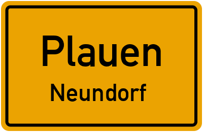 Straßenverzeichnis Plauen Neundorf