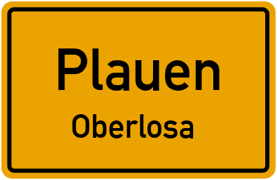 Straßenverzeichnis Plauen Oberlosa