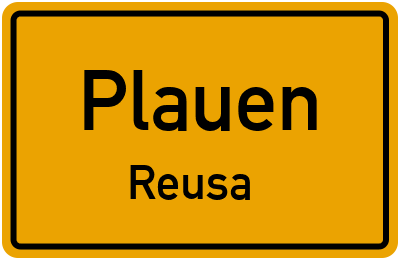 Straßenverzeichnis Plauen Reusa