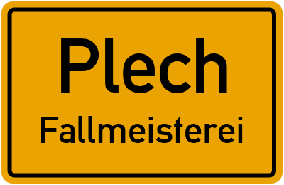 Straßenverzeichnis Plech Fallmeisterei